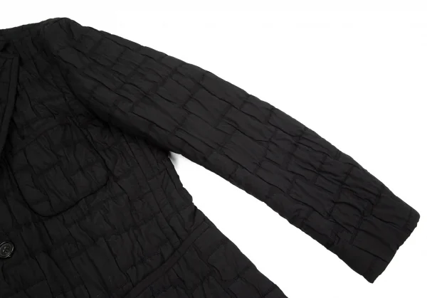 イッセイミヤケ　ジャケット　黒　パイピング イッセイミヤケ メンISSEY MIYAKE MEN ブロック織りパイピング