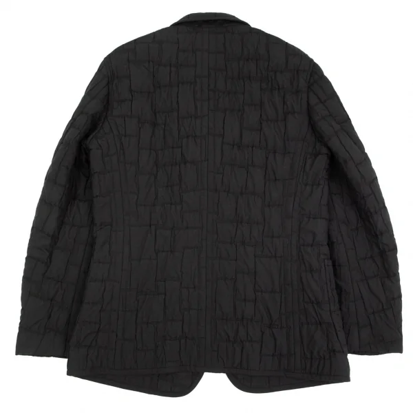 イッセイミヤケ　ジャケット　黒　パイピング イッセイミヤケ メンISSEY MIYAKE MEN ブロック織りパイピング