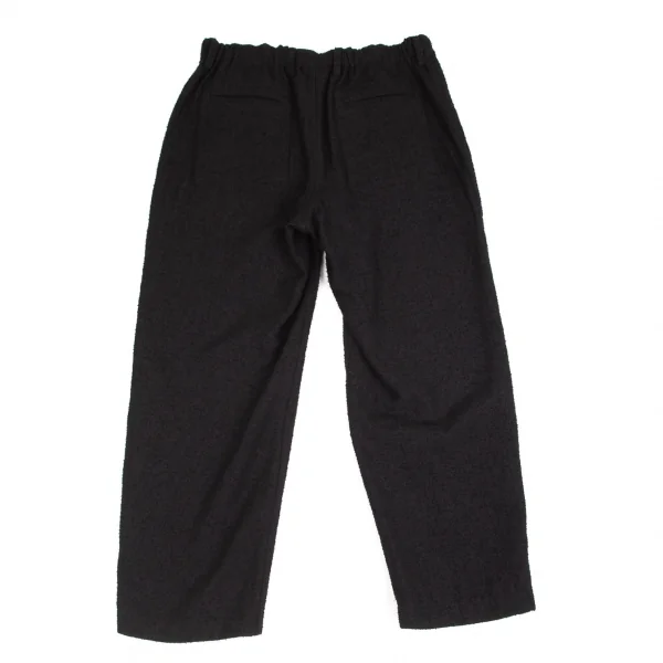 イッセイミヤケ メンISSEY MIYAKE MEN リバーシブル起毛パンツ 黒赤3 K-92764_009