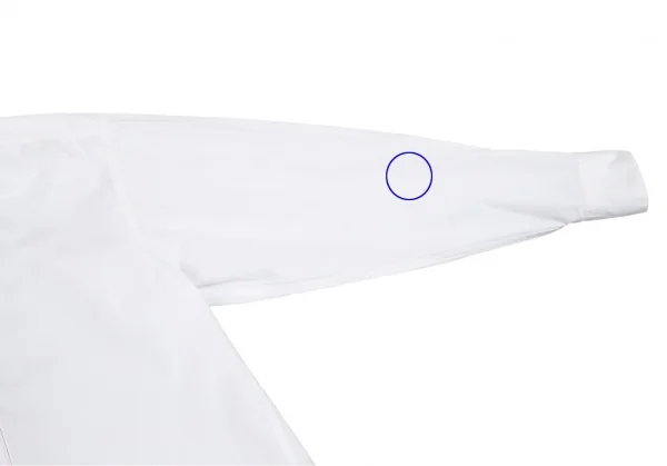 ISSEY MIYAKE Front Tuck Cotton Long Sleeve Shirt K-92800_008