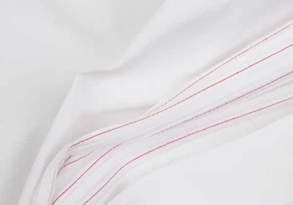 ISSEY MIYAKE Front Tuck Cotton Long Sleeve Shirt K-92800_019