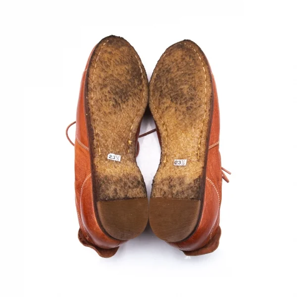 ミハラヤスヒロMIHARA YASUHIRO クレープソールヌメ革スニーカー 飴色23.5 K-92805_010