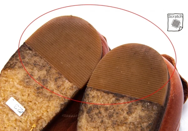 ミハラヤスヒロMIHARA YASUHIRO クレープソールヌメ革スニーカー 飴色23.5 K-92805_012