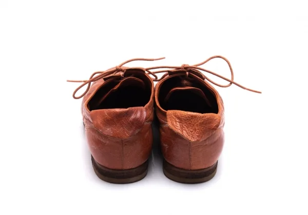 ミハラヤスヒロMIHARA YASUHIRO クレープソールヌメ革スニーカー 飴色23.5 K-92805_006