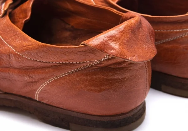 ミハラヤスヒロMIHARA YASUHIRO クレープソールヌメ革スニーカー 飴色23.5 K-92805_008