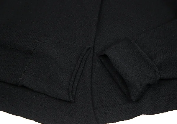 ミチコバイワイズMICHIKO by Y’s レーヨンポリ脇開きニットカーディガン 黒2 K-92806_006