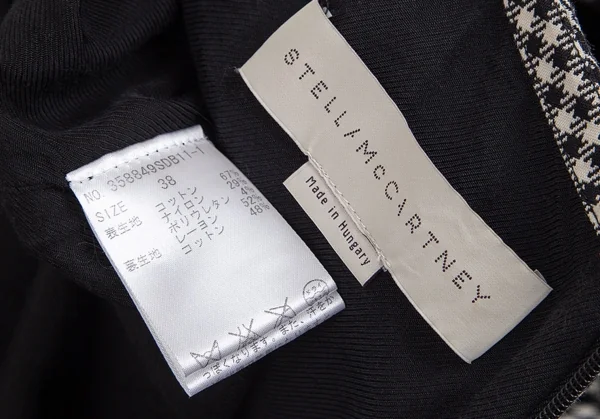 ステラマッカートニーSTELLA McCARTNEY ジップデザイン千鳥格子