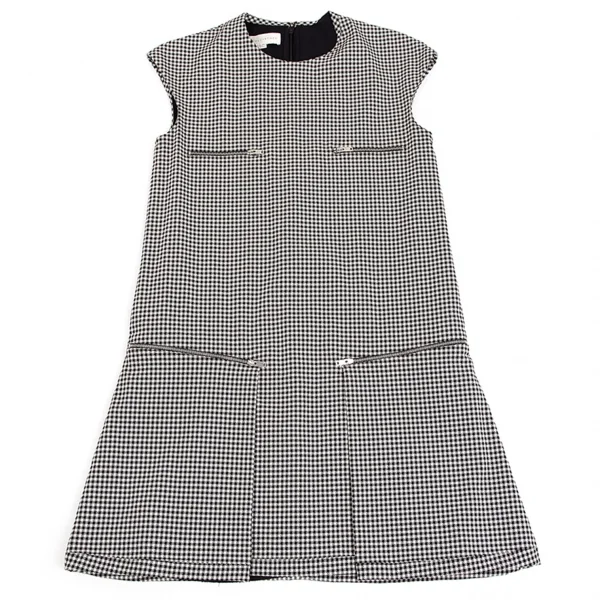 ステラマッカートニーSTELLA McCARTNEY ジップデザイン千鳥格子