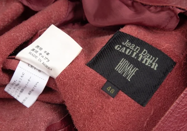 Jean-Paul GAULTIER HOMME Cow Leather Jacket K-92863_020