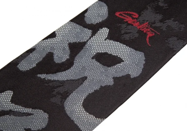 ジャンポールゴルチエ オムJean Paul GAULTIER HOMME シルク漢字ジャガードネクタイ 黒 K-92870_004