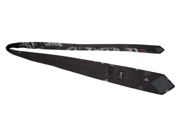 ジャンポールゴルチエ オムJean Paul GAULTIER HOMME シルク漢字ジャガードネクタイ 黒 K-92870_007