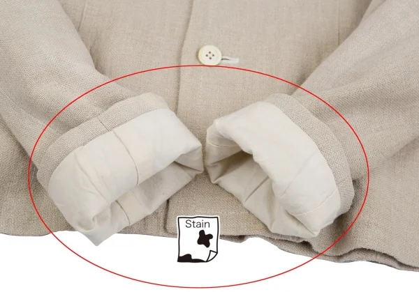 コムコム コムデギャルソンCOMME des GARCONS粗織りリネンラウンドカラージャケット ベージュM K-92876_007