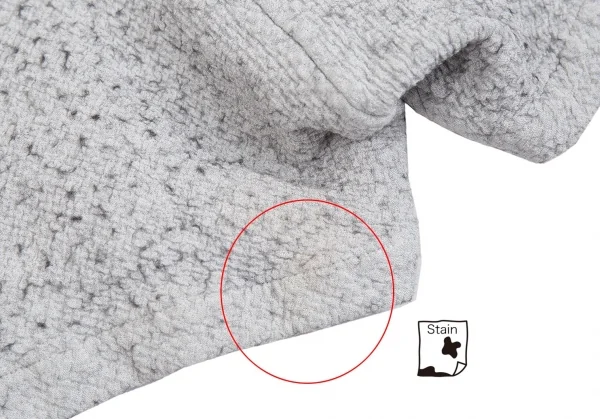コムコム コムデギャルソンCOMME des GARCONS 裏千鳥サルエルショートパンツ ライトグレーS K-92894_010