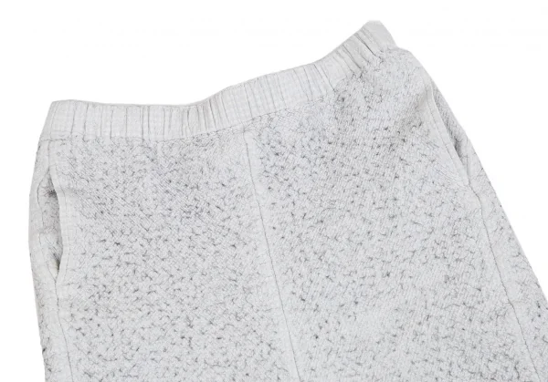 コムコム コムデギャルソンCOMME des GARCONS 裏千鳥サルエルショートパンツ ライトグレーS K-92894_002