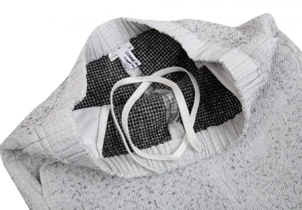 コムコム コムデギャルソンCOMME des GARCONS 裏千鳥サルエルショートパンツ ライトグレーS K-92894_005