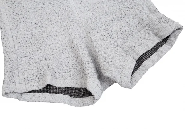 コムコム コムデギャルソンCOMME des GARCONS 裏千鳥サルエルショートパンツ ライトグレーS K-92894_006