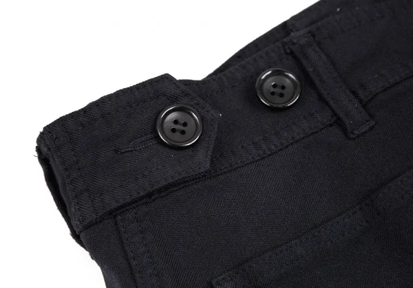 コムデギャルソンCDG バックポケットロゴプリントポリエステルヒップハングパンツ 紺M K-92904_003