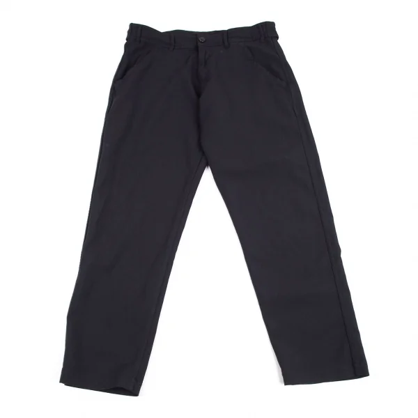 コムデギャルソンCDG バックポケットロゴプリントポリエステルヒップハングパンツ 紺M K-92904_006