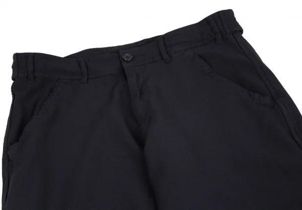 コムデギャルソンCDG バックポケットロゴプリントポリエステルヒップハングパンツ 紺M K-92904_007