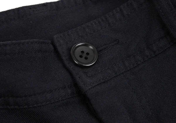 コムデギャルソンCDG バックポケットロゴプリントポリエステルヒップハングパンツ 紺M K-92904_009