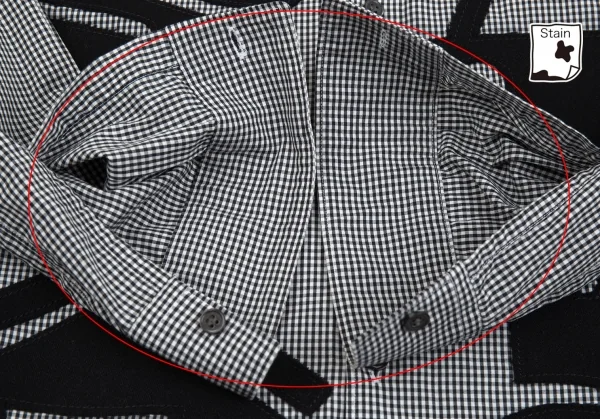 COMME des GARÇONS HOMME チェック柄シャツ M コムデギャルソン シャツCOMME des GARCONS SHIRT アイコンパッチ