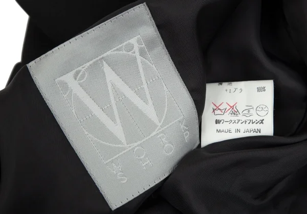 ワークショップWORKSHOP ポリエステルギャバジップアップブルゾン 黒M位 K-92938_016