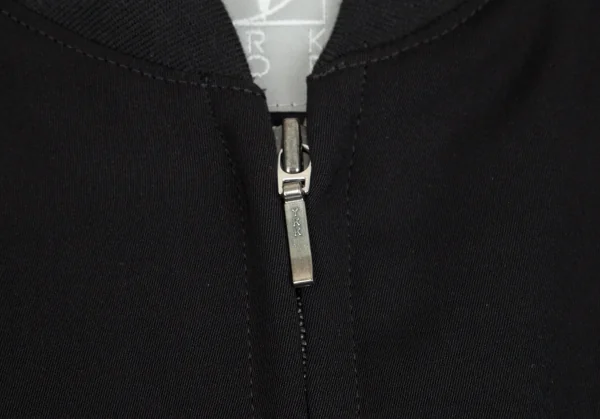 ワークショップWORKSHOP ポリエステルギャバジップアップブルゾン 黒M位 K-92938_005