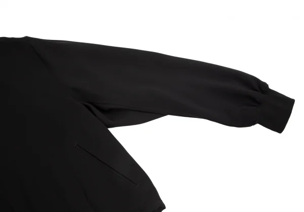 ワークショップWORKSHOP ポリエステルギャバジップアップブルゾン 黒M位 K-92938_006