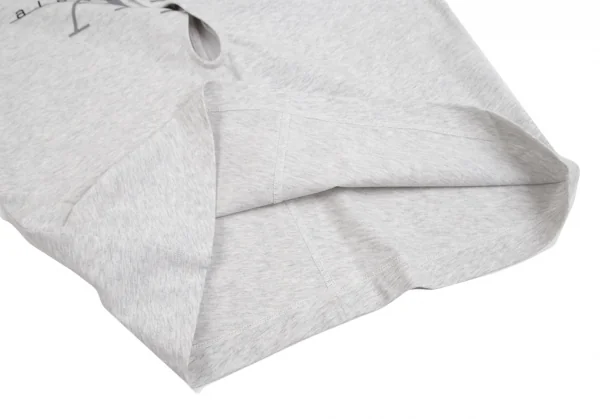 アレキサンダーワンALEXANDER WANG ロゴプリントノットデザインTシャツ ライトグレーXS K-93008_010
