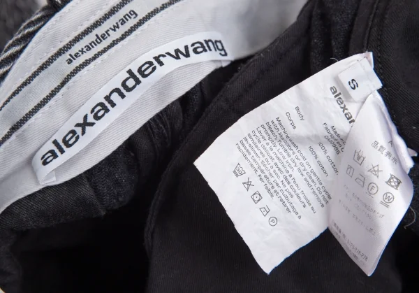 アレキサンダーワンALEXANDER WANG ウォッシュドヘリンボーンパンツ チャコールS K-93017_012