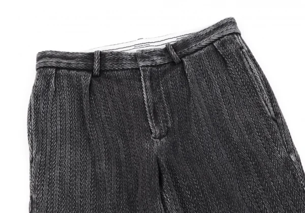 アレキサンダーワンALEXANDER WANG ウォッシュドヘリンボーンパンツ チャコールS K-93017_002