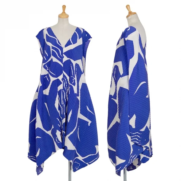 イッセイミヤケISSEY MIYAKE ノースリーブレイヤードワンピース