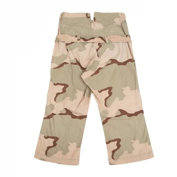 ジュンヤワタナベ コムデギャルソンJUNYA WATANABE COMME des GARCONS リップストップデザートカモクロップドパンツ ベージュS K-93131_012