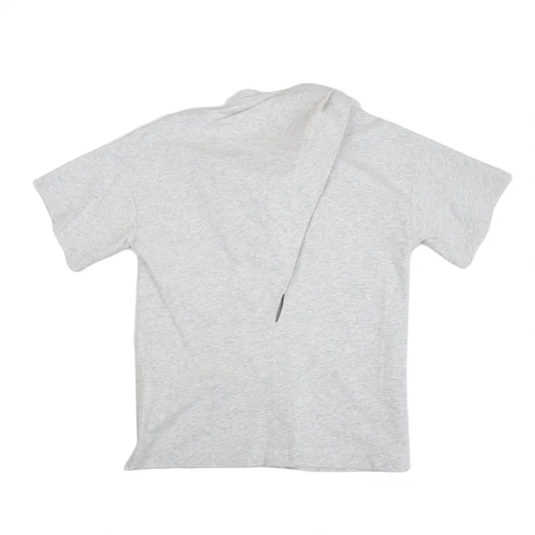 アレキサンダーワンALEXANDER WANG ロゴプリントノットデザインTシャツ ライトグレーXS K-93137_014