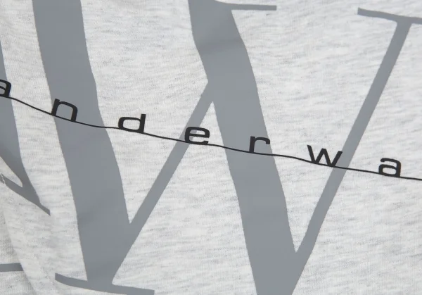 アレキサンダーワンALEXANDER WANG ロゴプリントノットデザインTシャツ ライトグレーXS K-93137_008