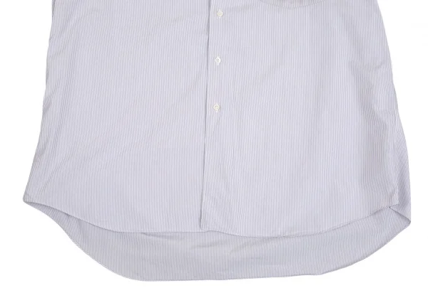 コムデギャルソン オムドゥCOMME des GARCONS HOMME DEUX コットンストライプボタンダウンシャツ 白グレーL K-93155_009