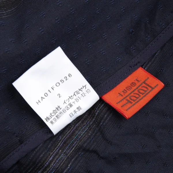 イッセイミヤケ ハートISSEY MIYAKE HaaT 小紋ドビーグリッターストライプシャツジャケット 紺2 K-93274_018