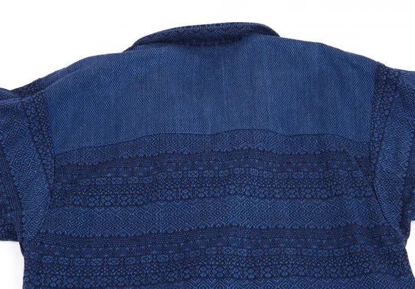 イッセイミヤケ ハートISSEY MIYAKE HaaT 染めドビー織りリバーシブルチェスターコート インディゴ2 K-93277_012