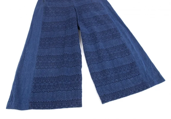 イッセイミヤケ ハートISSEY MIYAKE HaaT 染めドビー織りワイドパンツ インディゴ2 K-93278_003