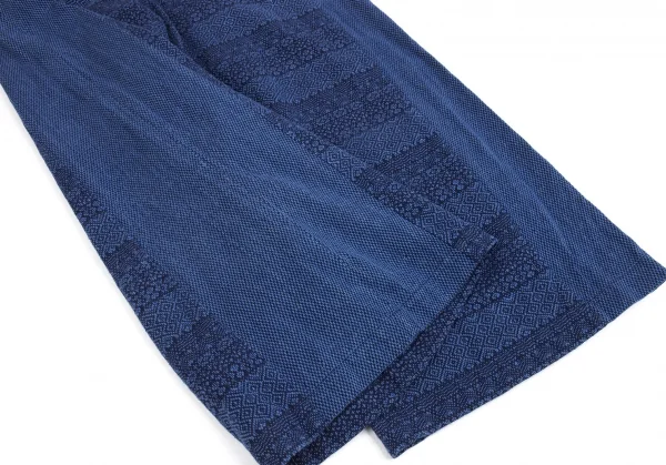 イッセイミヤケ ハートISSEY MIYAKE HaaT 染めドビー織りワイドパンツ インディゴ2 K-93278_004