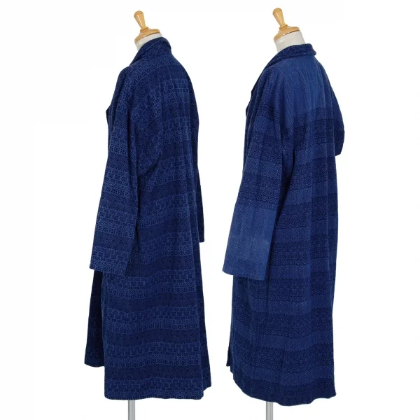 イッセイミヤケ ハートISSEY MIYAKE HaaT 染めドビー織りセットアップスーツ インディゴ2 K-93279_003