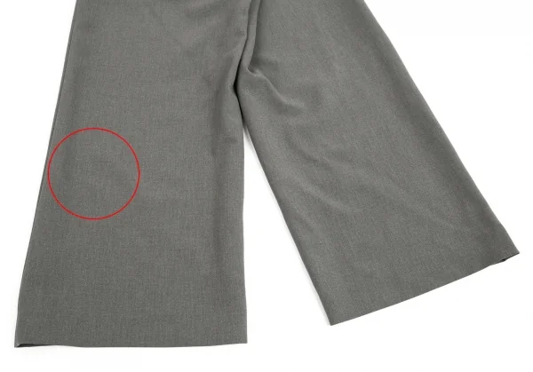 イッセイミヤケ ハートISSEY MIYAKE HaaT ストレッチポリワイドパンツ グレー2 K-93281_011