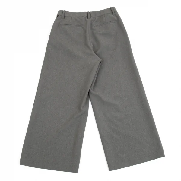 イッセイミヤケ ハートISSEY MIYAKE HaaT ストレッチポリワイドパンツ グレー2 K-93281_008