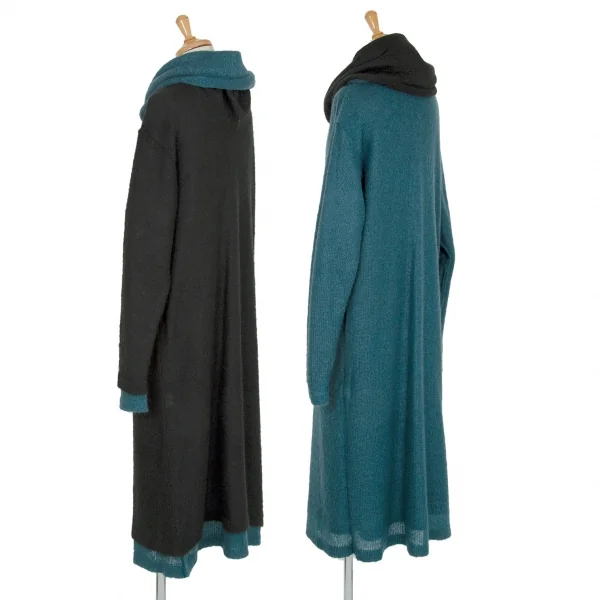ISSEY MIYAKE Bi-colored Reversible Knit Dress K-93348_002