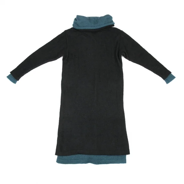 ISSEY MIYAKE Bi-colored Reversible Knit Dress K-93348_003