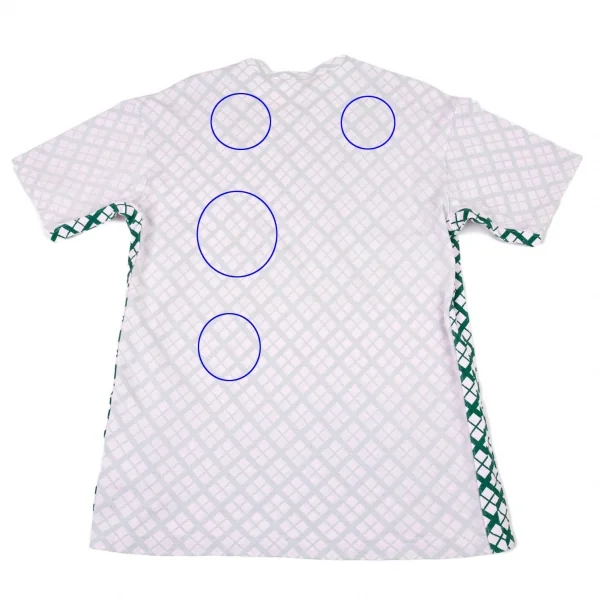 コムデギャルソン オムCOMME des GARCONS HOMME 製品染め裏バイアスチェックインサイドアウトTシャツ ピンク緑M位 K-93364_012