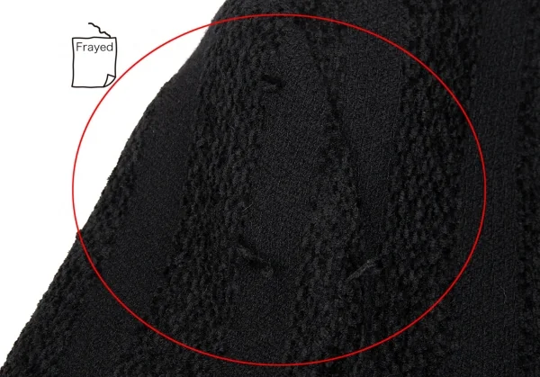 トリココムデギャルソンtricot COMME des GARCONS シャドーストライプノーカラージャケット 黒M位 K-93383_007