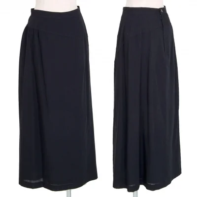 トリココムデギャルソンtricot COMME des GARCONSサマーウールダーツデザインスカート 紺