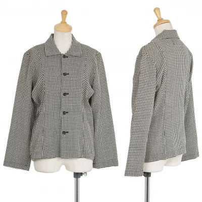 トリココムデギャルソンtricot COMME des GARCONS ハウンドトゥースステンカラージャケット