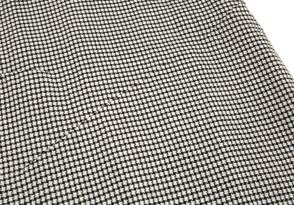 トリココムデギャルソンtricot COMME des GARCONS ハウンドトゥースキュプラ切替ノースリーブワンピース 白黒M位 K-93394_007